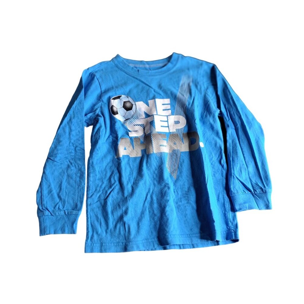 Carters Kid Long Sleeve Blue Soccer Shirt Size 8 One Step ahead